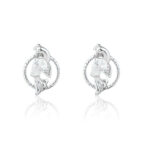 Beautifully Crafted 92.5% Pure Silver Studded Earrings for Teen & Women