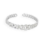 Beautifully Designed Studded Silver Bracelet For Girls & Ladies