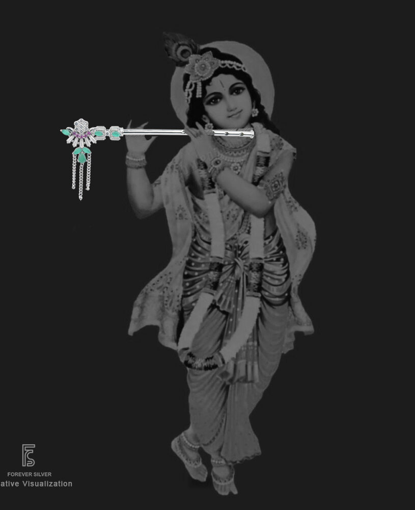 illustration of Happy Janmashtami festival of India, Lord Krishna playing  bansuri also called flute 27513315 Vector Art at Vecteezy