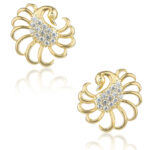 925 Sterling Silver Peacock Designed Crafted & Studded Earring For Girls & Women