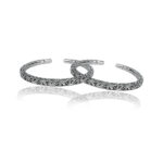 Oxidized Silver Feet Bangles For Girls & Ladies