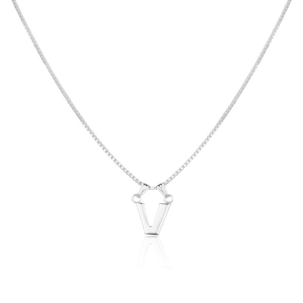 V Shape Designed 925 Silver Pendent For Teen & Girls
