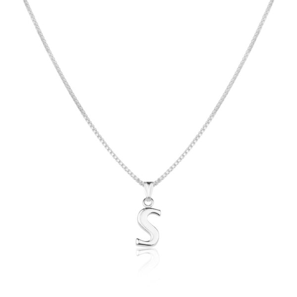 S Shape Designed 925 Silver Pendent For Teen & Girls