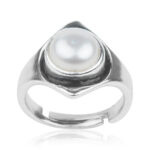 Plane Designed With Stone Antique Ring For Boys & Gents