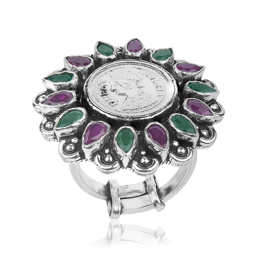 Amethyst & Sapphire Cocktail Ring - Bijoux Jewellers