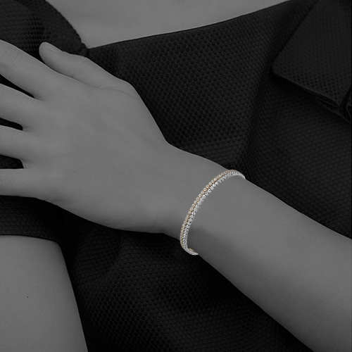 White Moonstone half moon bracelet silver chain for women – Kiri Kiri