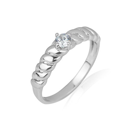 Buy ZAVYA Heart Solitaire 925 Sterling Silver Ring for Women (Adjustable) |  Shoppers Stop