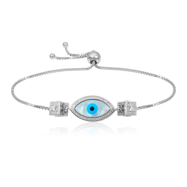 Evil Eye Bracelet For Teen & Ladies in Pure 925 Sterling Silver
