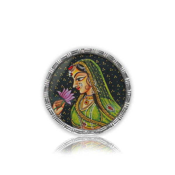 QUEEN Designed Oxidized Cocktail Ring Pure 925 Silver For Girls & Ladies - Image 2