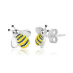 Honeybee Shaped Designer 925 Sterling Silver Studs For Girls & Ladies