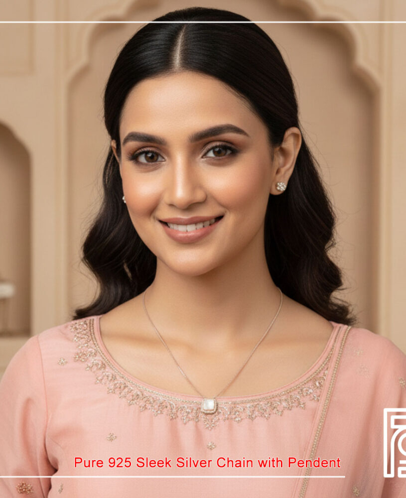 Flower Petals Silver Pendant