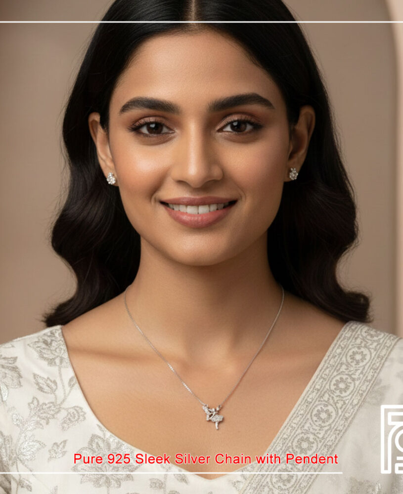 Barbie Doll Silver Pendant