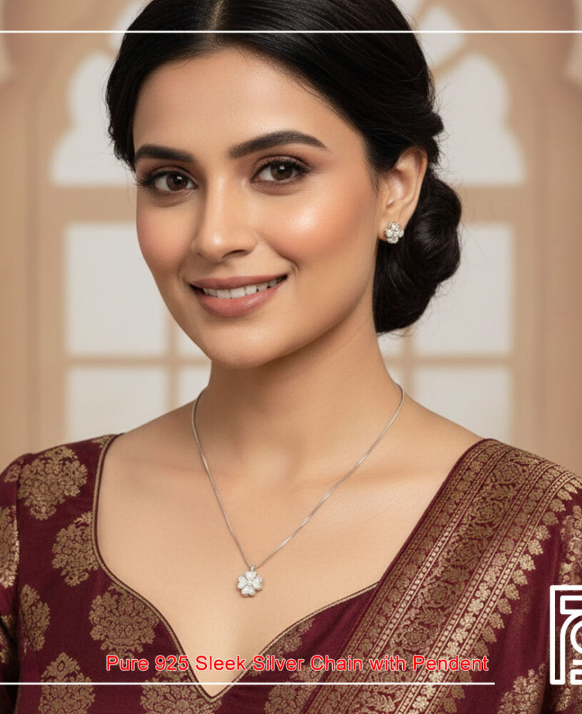 Heart Shape Flower Petals Pendant