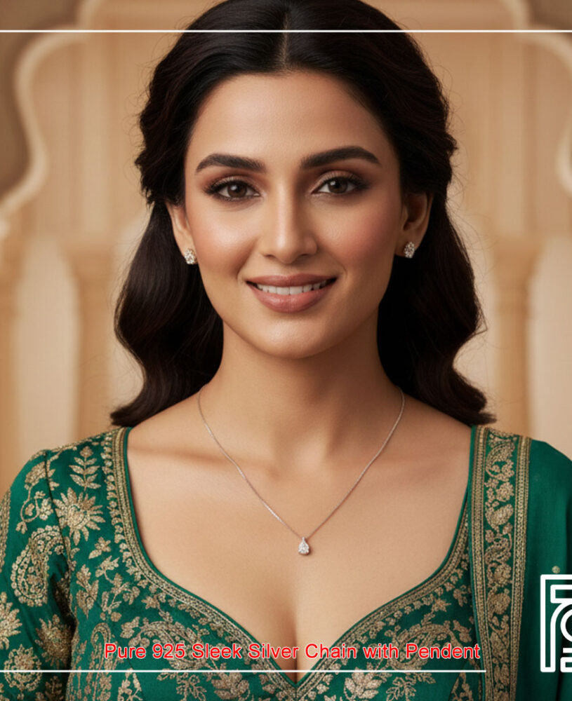 Water Droplet Diamond Shape Pendant