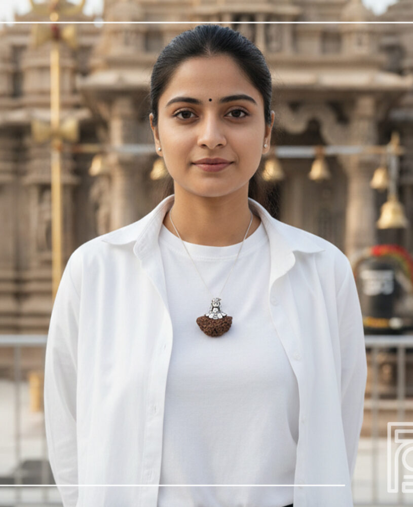 Adiyogi Pendant 1 Mukhi Rudraksha